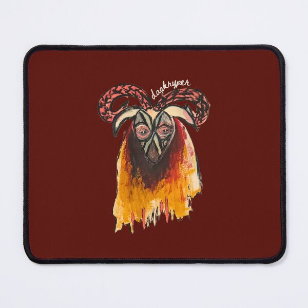 Item preview, Veles — Day Creeper No. 5 Horned Creature Dark Folk Art Painting designed and sold by dagkryper.