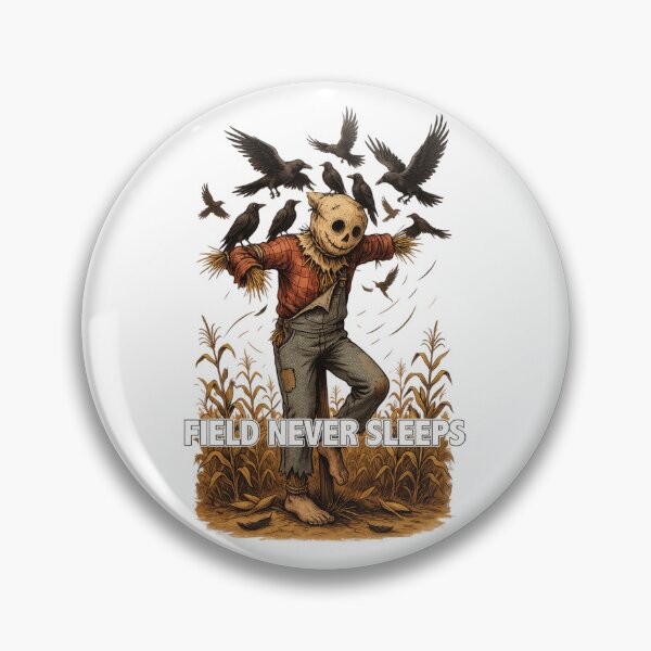 Item preview, Field Never Sleeps, Scarecrow Horror Vintage Movie designed and sold by CryptReel.