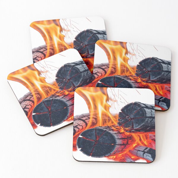 Item preview, Camp Ardent - Flames, Embers and Sparks on Logs designed and sold by RAYBIL.