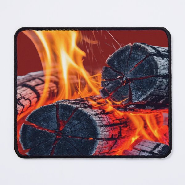 Item preview, Camp Ardent - Flames, Embers and Sparks on Logs designed and sold by RAYBIL.