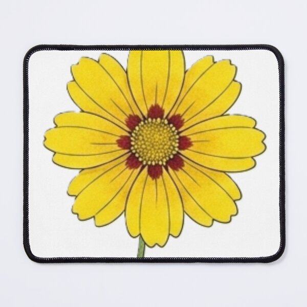 Item preview, Yellow Coreopsis Wildflower Botanical Art Print, Watercolor Daisy Floral Illustration, Cottagecore Garden Bloom, Minimalist Nature Wall Decor, Vintage Botanical Flower Drawing, Spring Floral Design designed and sold by Zaitmiprints.