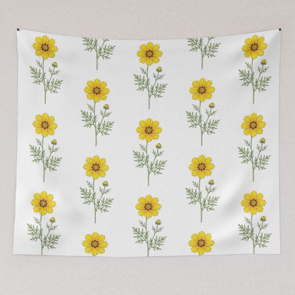 Item preview, Yellow Coreopsis Wildflower Botanical Art Print, Watercolor Daisy Floral Illustration, Cottagecore Garden Bloom, Minimalist Nature Wall Decor, Vintage Botanical Flower Drawing, Spring Floral Design designed and sold by Zaitmiprints.