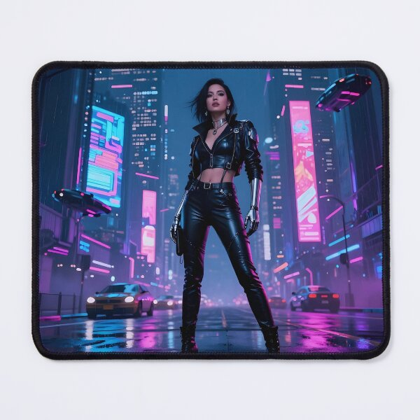 Item preview, Cyberpunk Woman on the Street designed and sold by Alt-Art-Digital.