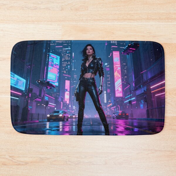 Item preview, Cyberpunk Woman on the Street designed and sold by Alt-Art-Digital.