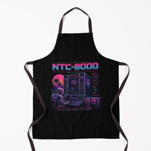 Item preview, Retro AI Supercomputer Robot | 1984 Cyberpunk Vaporwave Computer designed and sold by TEEJAMBOREE.