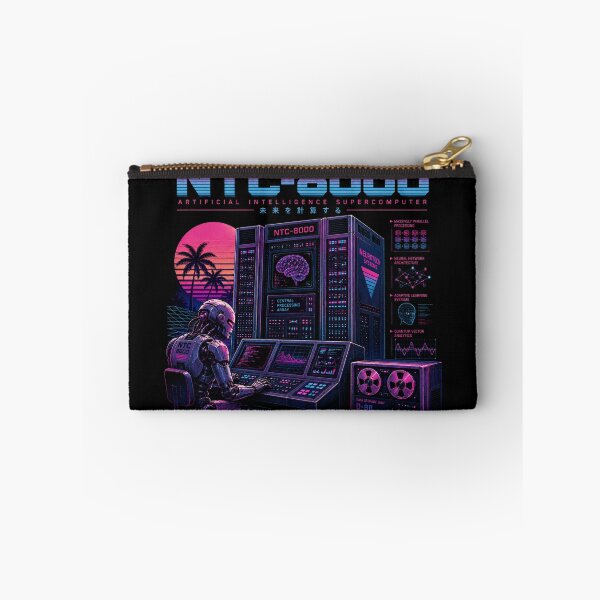 Item preview, Retro AI Supercomputer Robot | 1984 Cyberpunk Vaporwave Computer designed and sold by TEEJAMBOREE.