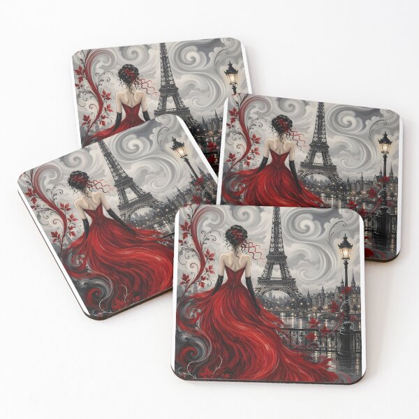 Item preview, Red Ballgown/ dress in Paris designed and sold by Dreamweaver Mandalas.