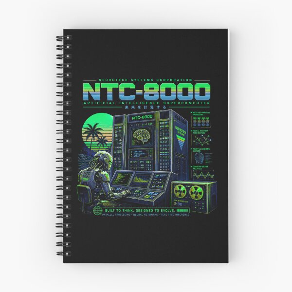 Item preview, Retro AI Supercomputer Robot | 1984 Cyberpunk Vaporwave Computer designed and sold by TEEJAMBOREE.