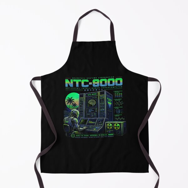 Item preview, Retro AI Supercomputer Robot | 1984 Cyberpunk Vaporwave Computer designed and sold by TEEJAMBOREE.