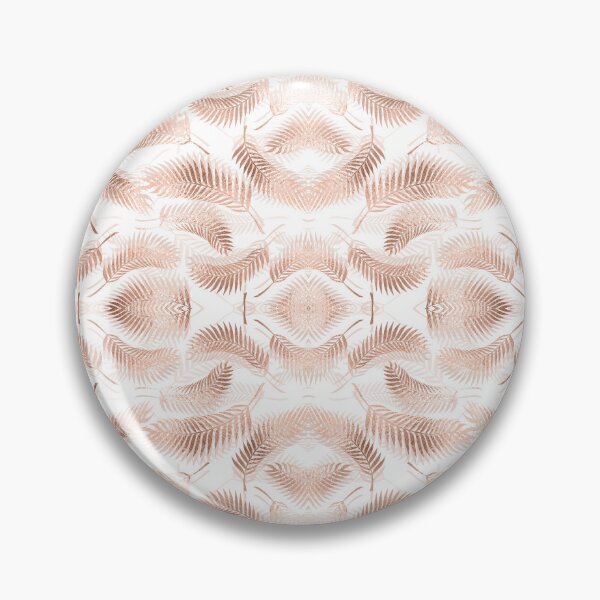 Item preview, Palm Tree Rose Gold Leaves Fronds Metallic Effect 80s designed and sold by Saburkitty.