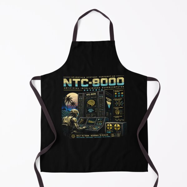 Item preview, Retro AI Supercomputer Robot | 1984 Cyberpunk Vaporwave Computer designed and sold by TEEJAMBOREE.