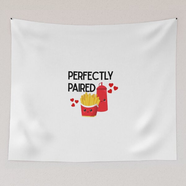 Item preview, Perfectly Paired Fries and Ketchup Cute Valentine’s Day Design designed and sold by luckyhue.