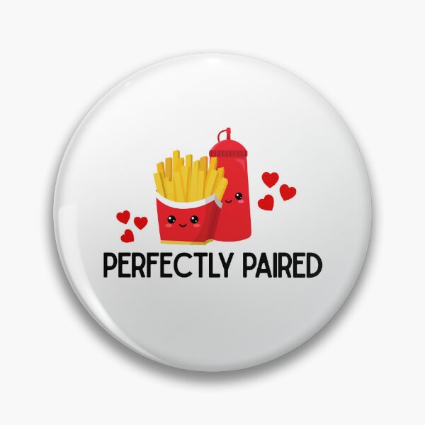 Item preview, Perfectly Paired Fries and Ketchup Cute Valentine’s Day Design designed and sold by luckyhue.