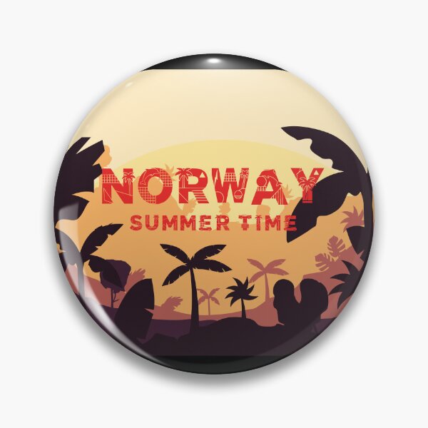 Item preview, Norway Summer Time Retro 80s Vaporwave Tropical Sunset designed and sold by UTkiKK.