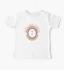 Unicorn Have A Magical 7th Birthday - Gift For 7 Year Old Girl For 7th Birthday Girl Baby Tee