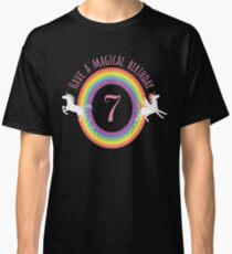 Unicorn Have A Magical 7th Birthday - Gift For 7 Year Old Girl For 7th Birthday Girl Classic T-Shirt