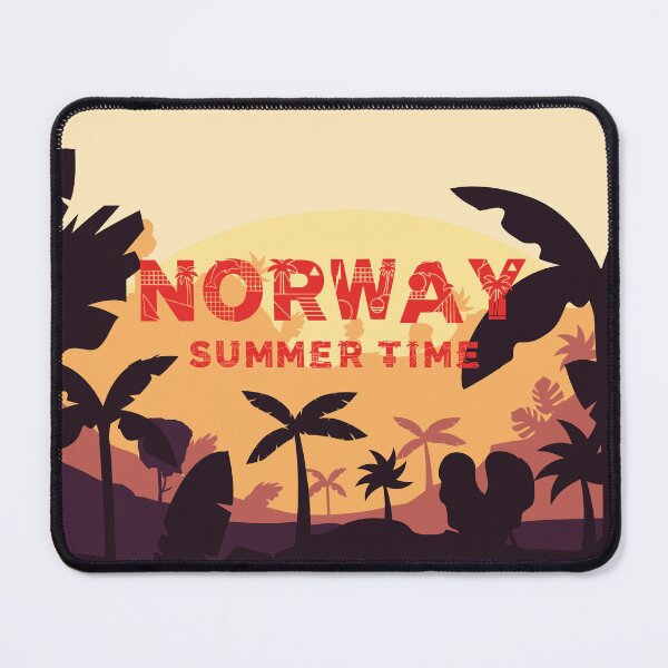 Item preview, Norway Summer Time Retro 80s Vaporwave Tropical Sunset designed and sold by UTkiKK.