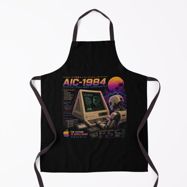Item preview, Retro AI Supercomputer Robot | 1984 Cyberpunk Vaporwave Computer designed and sold by TEEJAMBOREE.
