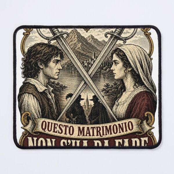 Item preview, Questo Matrimonio Non S’Ha da Fare – I Promessi Sposi Literary Design designed and sold by Past in Threads.