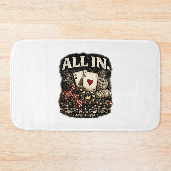 Item preview, ALL IN – Fortune Favors The Bold | Luxury Poker Casino Vintage Streetwear T-Shirt designed and sold by littlestore.