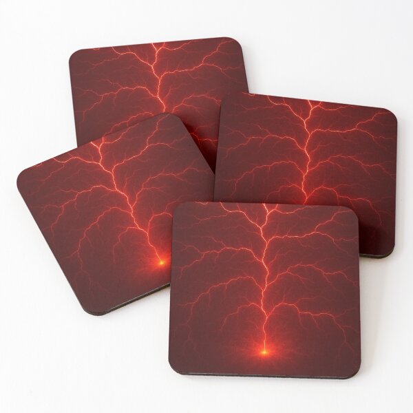 Item preview, Crimson Lightning Veins in Darkness designed and sold by BB Design Garage.