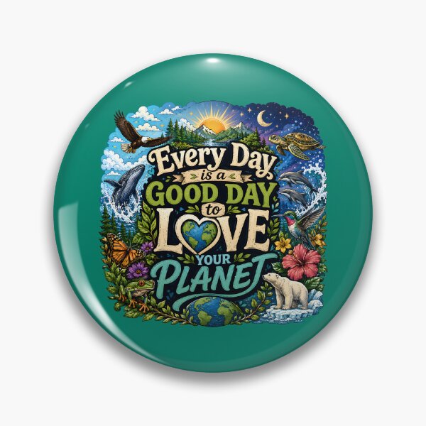 Item preview, Every Day Is A Good Day to Love Your Planet designed and sold by Stylishly Eco.