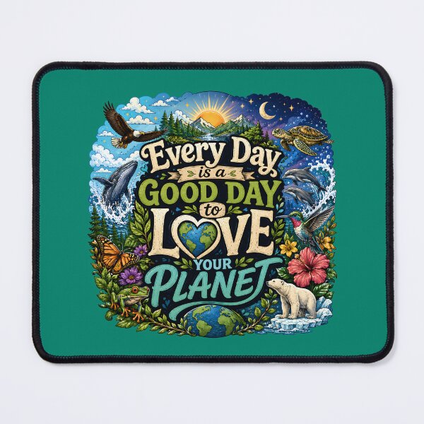 Item preview, Every Day Is A Good Day to Love Your Planet designed and sold by Stylishly Eco.