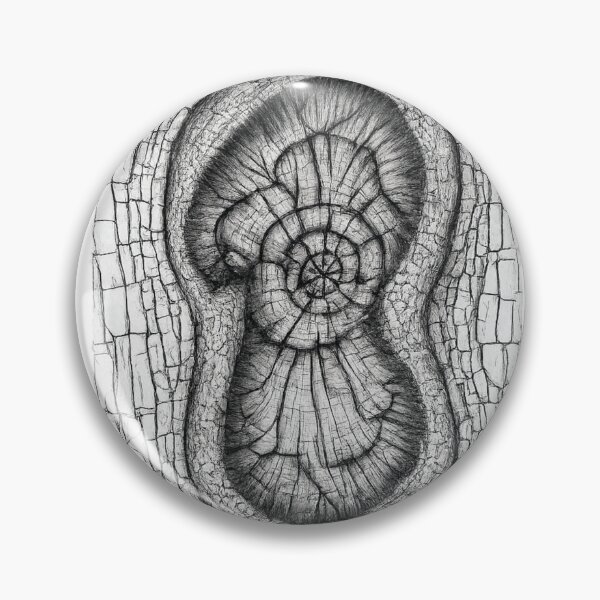 Item preview, Ancient Tree Knot | Woodland Bark Pencil Drawing designed and sold by TheSlowShore.