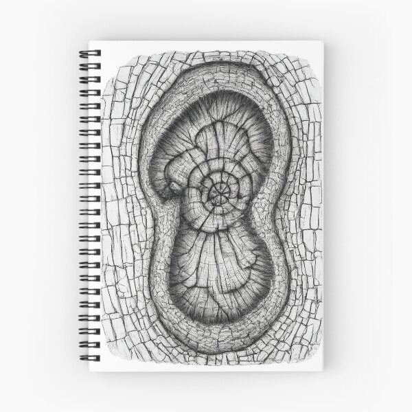 Item preview, Ancient Tree Knot | Woodland Bark Pencil Drawing designed and sold by TheSlowShore.