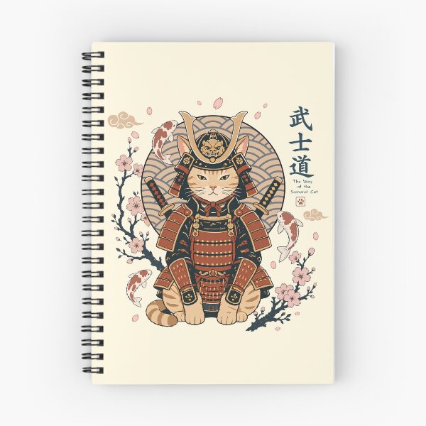 Item preview, Japanese Ukiyo-e Warrior Cat with Koi Fish, Sakura  designed and sold by Ora-kuro.