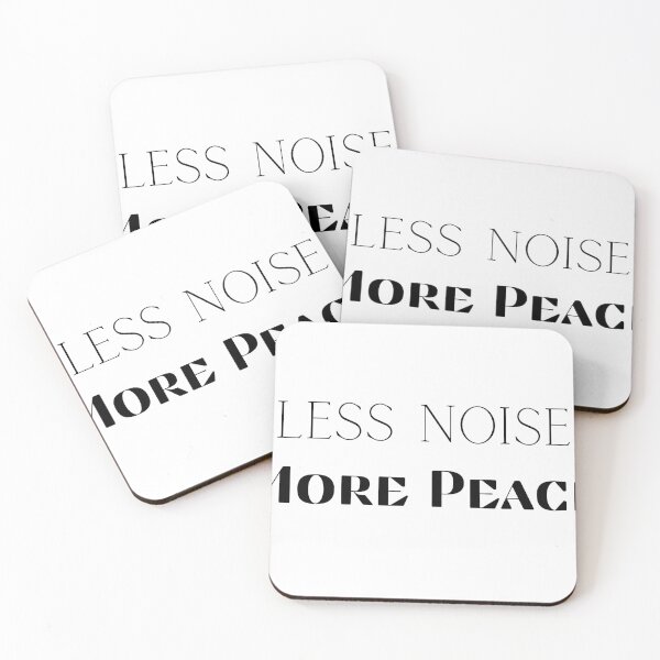 Item preview, Less Noise More Peace Funny Introvert Typography Shirt | Minimal Quote Design designed and sold by FarazDesign110.