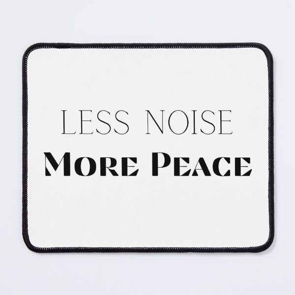 Item preview, Less Noise More Peace Funny Introvert Typography Shirt | Minimal Quote Design designed and sold by FarazDesign110.