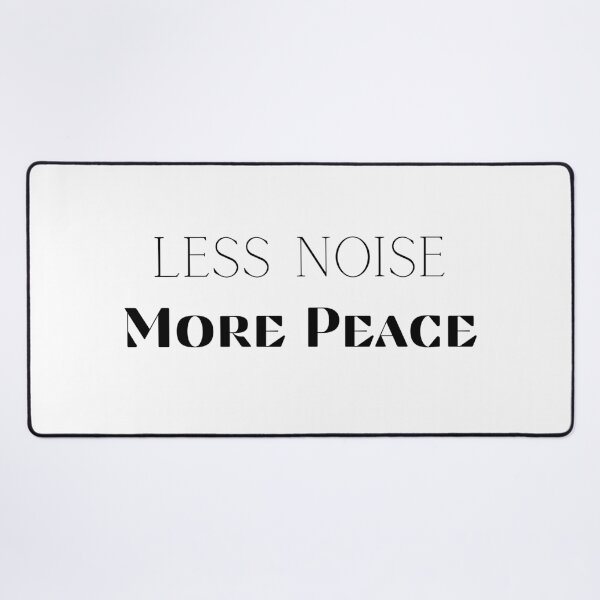 Item preview, Less Noise More Peace Funny Introvert Typography Shirt | Minimal Quote Design designed and sold by FarazDesign110.