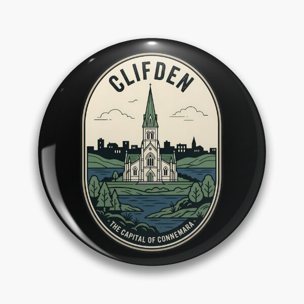Item preview, Clifden Ireland Vintage Travel Emblem Connemara Spire designed and sold by k3rstman1.