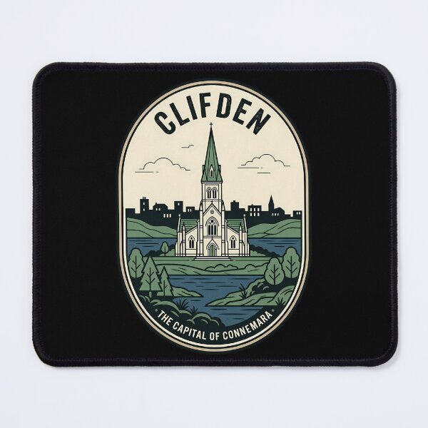 Item preview, Clifden Ireland Vintage Travel Emblem Connemara Spire designed and sold by k3rstman1.