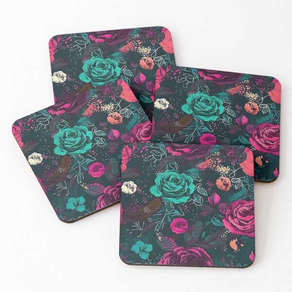 Item preview, Teal Roses  designed and sold by The Painted Lamb.