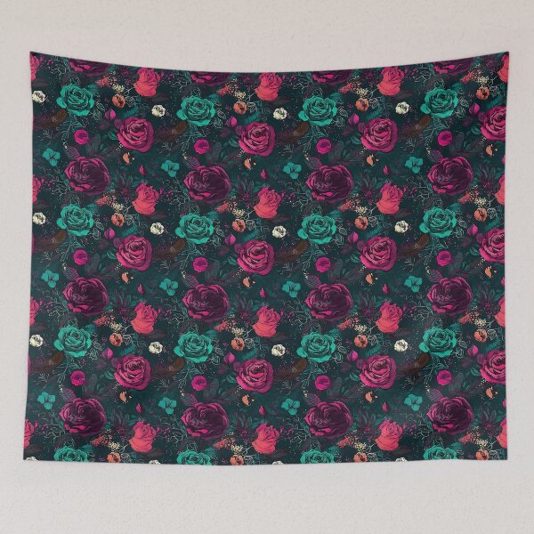 Item preview, Teal Roses  designed and sold by The Painted Lamb.