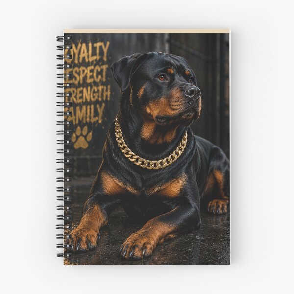 Item preview, Royal Rottweiler Gold Chain Portrait Design designed and sold by BagFactoryUK.