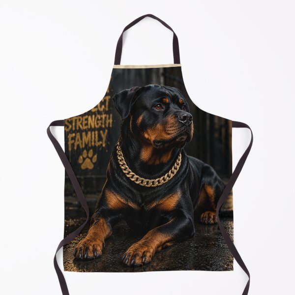 Item preview, Royal Rottweiler Gold Chain Portrait Design designed and sold by BagFactoryUK.