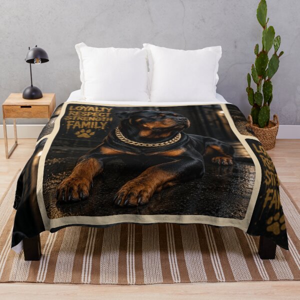 Item preview, Royal Rottweiler Gold Chain Portrait Design designed and sold by BagFactoryUK.