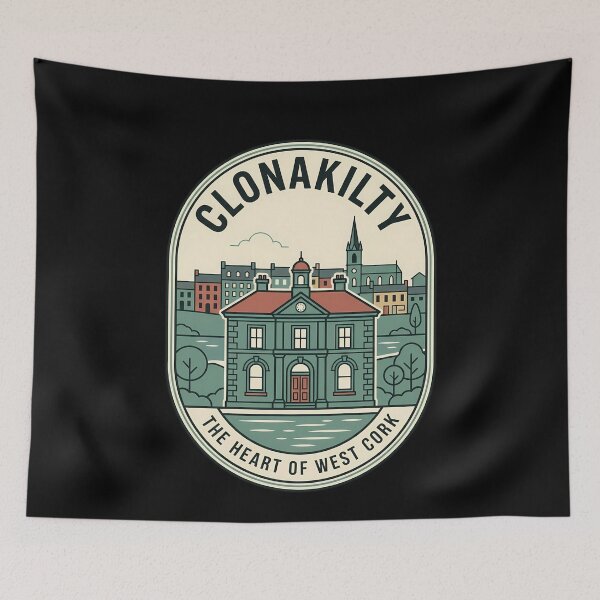 Item preview, Clonakilty Ireland Vintage Travel Emblem West Cork designed and sold by k3rstman1.