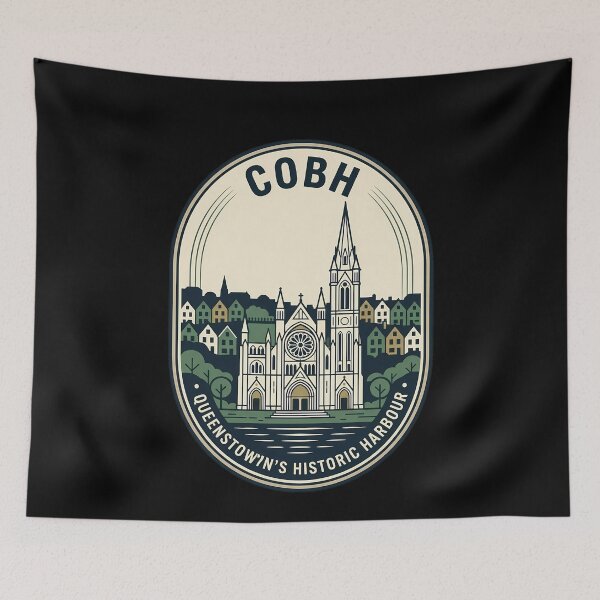 Item preview, Cobh Ireland Queenstown Harbor Vintage Travel Emblem designed and sold by k3rstman1.
