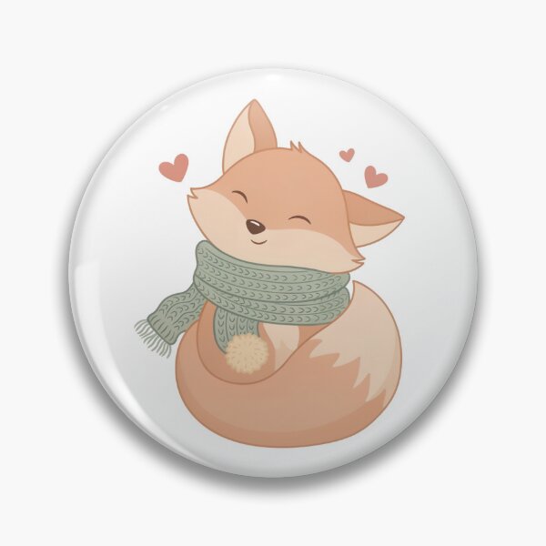 Item preview, Sleepy fox in a scarf designed and sold by Rob-Son.