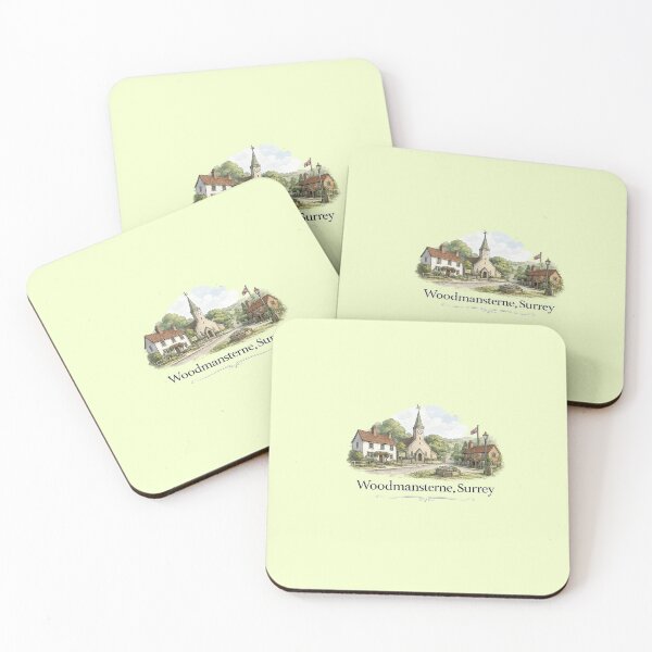 Item preview, Woodmansterne, Surrey Village Illustration – English Countryside Artwork designed and sold by ThatSurreyLife.