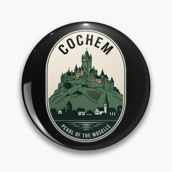Item preview, Cochem Germany Reichsburg Castle Vintage Travel Emblem designed and sold by k3rstman1.