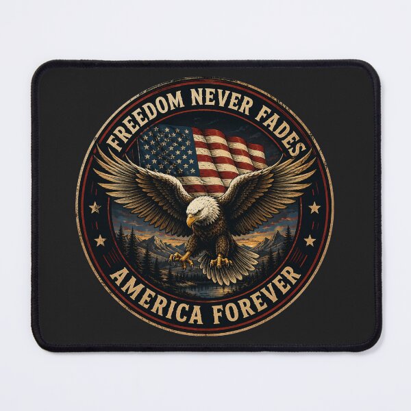 Item preview, Freedom Never Fades – America Forever Bald Eagle Vintage Sticker designed and sold by Collins Design.