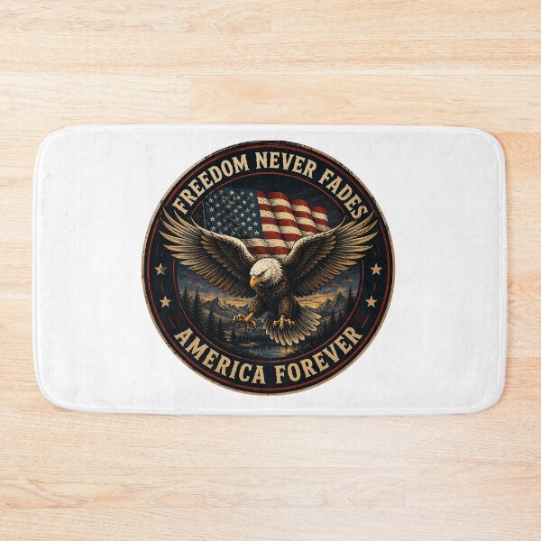 Item preview, Freedom Never Fades – America Forever Bald Eagle Vintage Sticker designed and sold by Collins Design.
