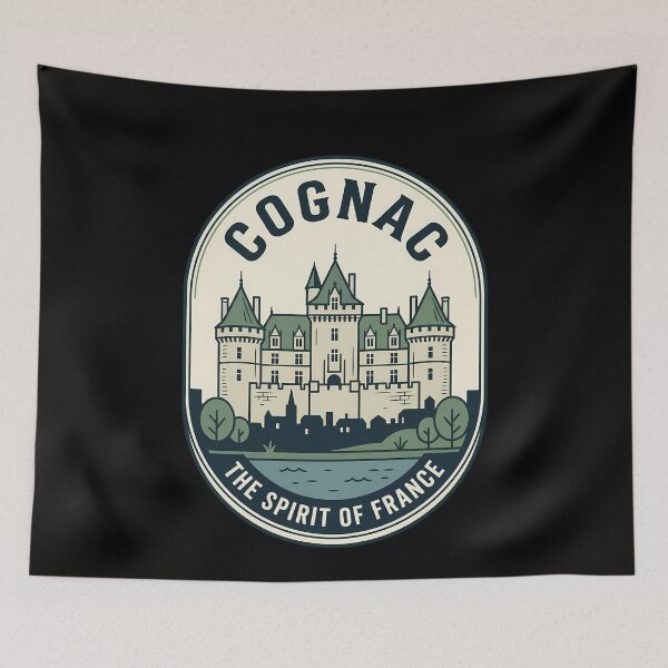 Item preview, Cognac France Chateau Vintage Travel Emblem designed and sold by k3rstman1.