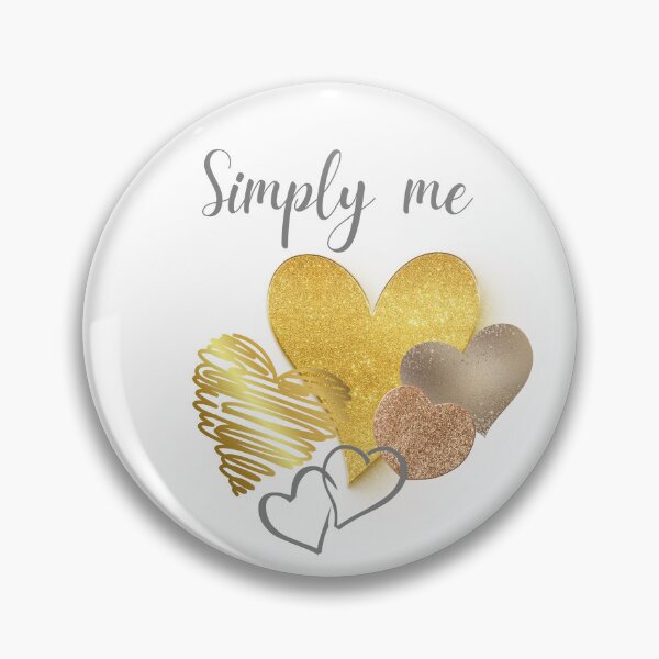 Item preview, Elegant "Simply me" shirt with gold hearts designed and sold by LIVSTUDIO16.
