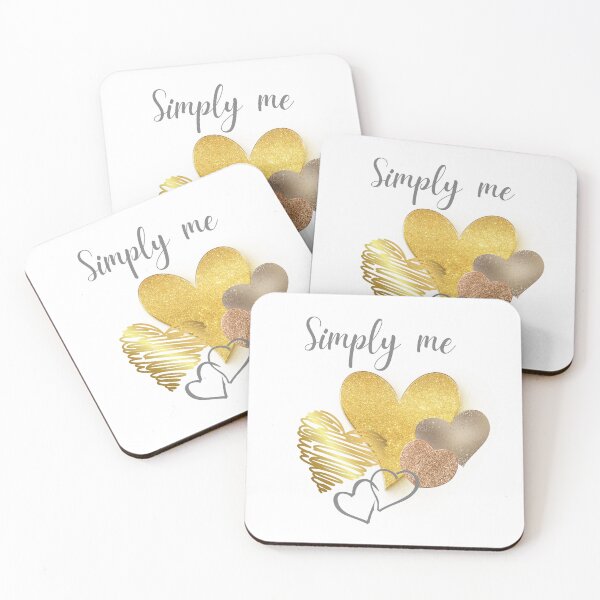 Item preview, Elegant "Simply me" shirt with gold hearts designed and sold by LIVSTUDIO16.